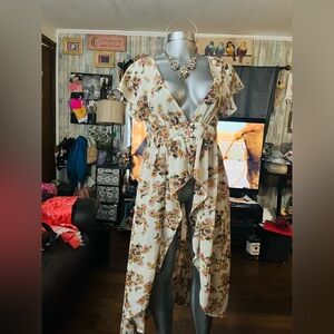 Live 4 Truth Floral Wrap Jumpsuit
